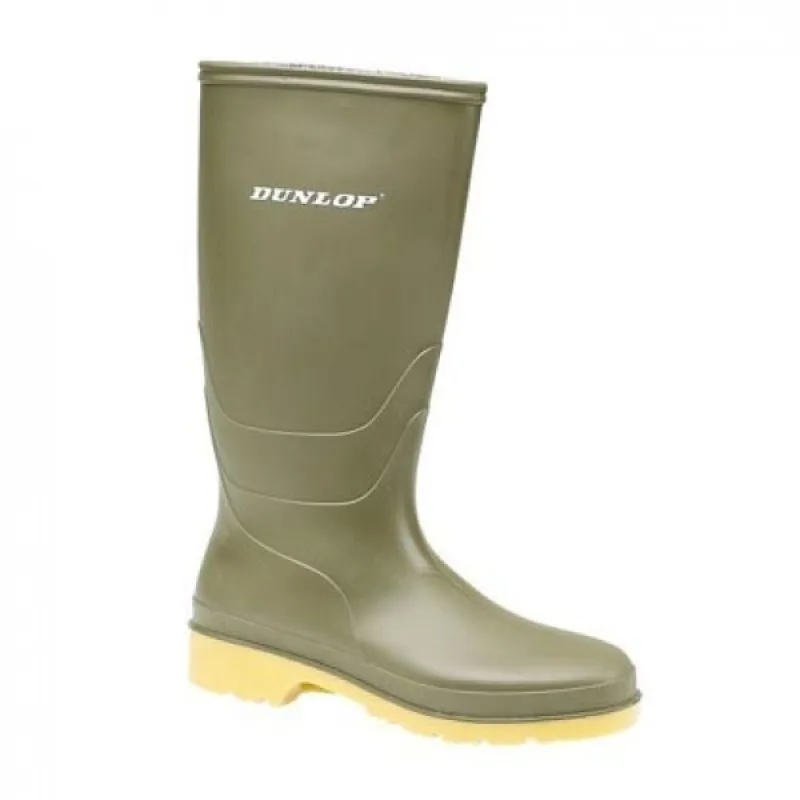 Dunlop Junior Wellington Boots in Green-6